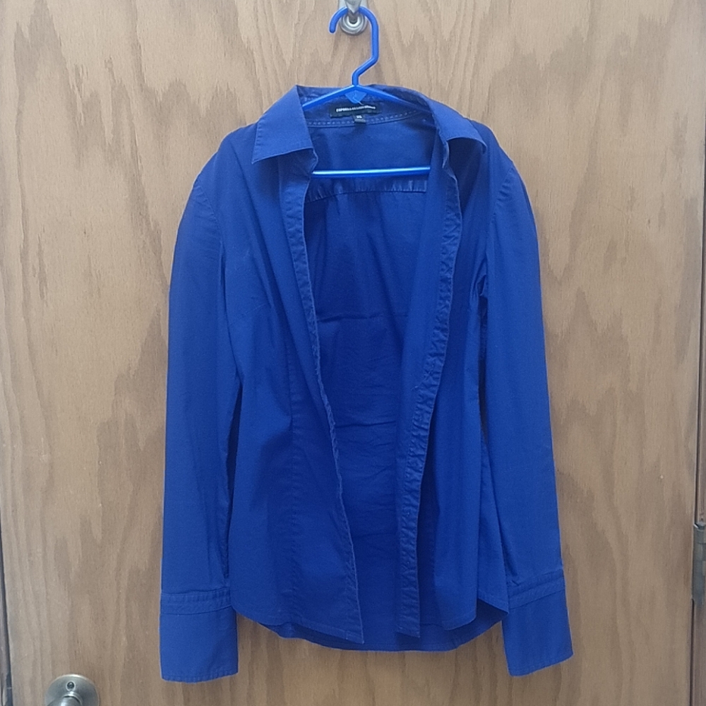 Express blue dress shirt